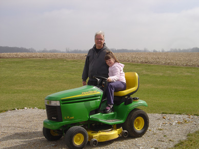 On-the-lawn-mower